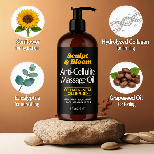 Sculpt & Bloom® Anti-Cellulite Massage Oil